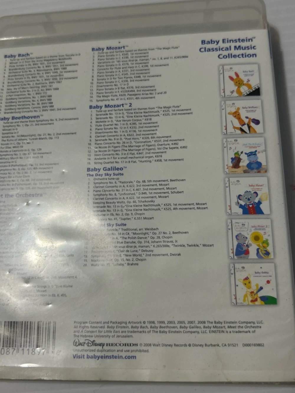 Disney Baby Einstein Classical Music Collection - Blue/White/Yellow/Orange